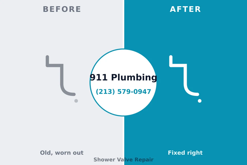 Before and after: plumbing repair Childersburg, AL